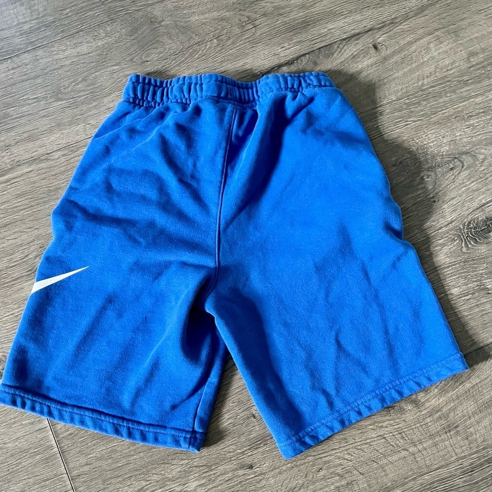 Nike Fleece Athletic Shorts Blue Men’s XL EUC swish - Picture 2 of 3